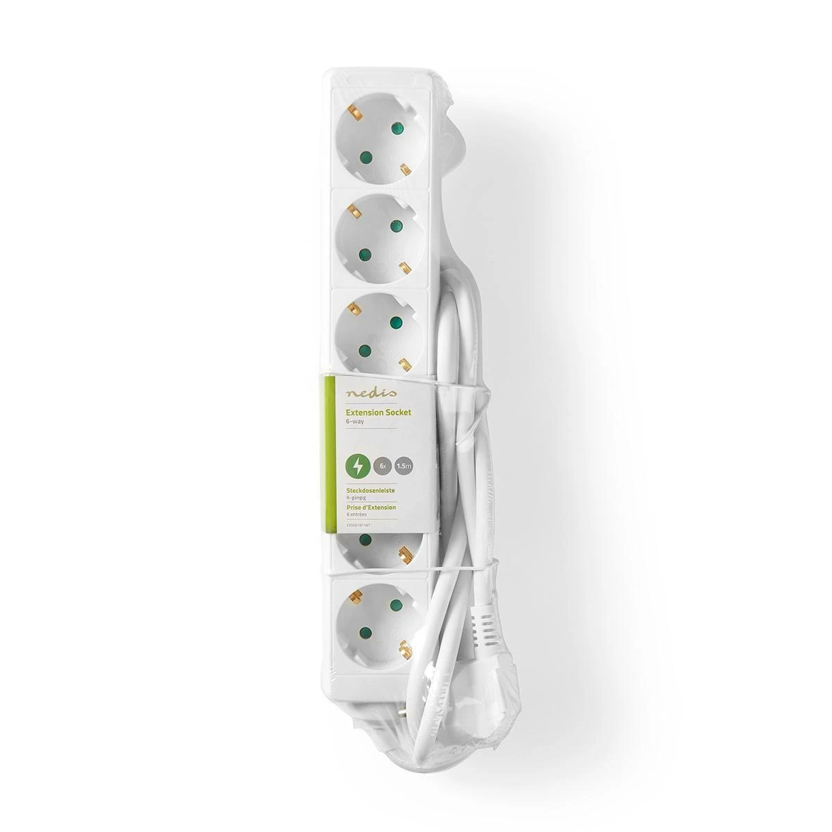 Nedis EXSO615F1WT prailginimo laidas 1,5 m