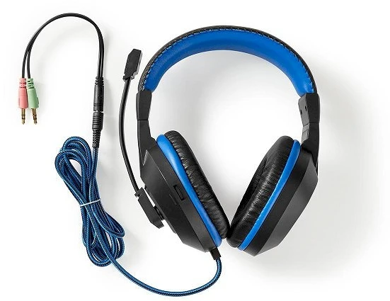 Nedis Gaming Combo Kit| 3 in 1| Ausinės Maus ir Mauspad| Blau Juodas