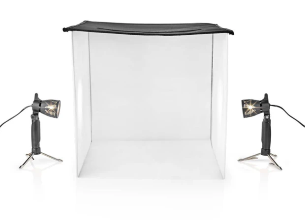 Objektyvas Nedis LED fotostudijos rinkinys 40 x 40 cm | 6500 K | Sulankstomas