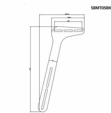 Laikiklis Nedis Soundbar Halterung Kompatibel su: Universal | Verbunden su dem TV | 15 kg | Fest | Stahl | Juodas
