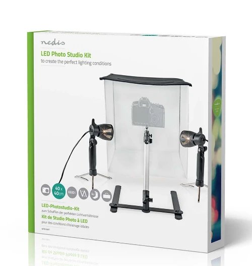 „Nedis SKT010WT-LED“ fotostudijos rinkinys, 40 x 40 cm / 6500 K