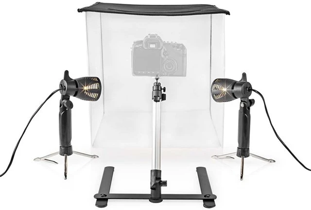 „Nedis SKT010WT-LED“ fotostudijos rinkinys, 40 x 40 cm / 6500 K