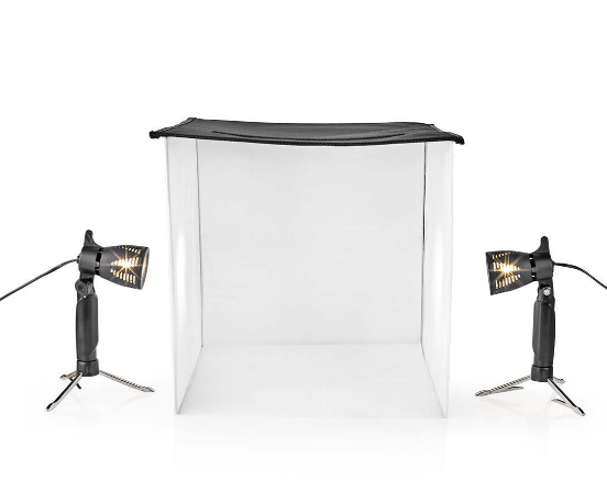 „Nedis SKT010WT-LED“ fotostudijos rinkinys, 40 x 40 cm / 6500 K