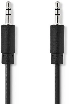 Nedis Stereo-Audiokabel | 3.5 mm Stecker | 3.5 mm Stecker - Vernickelt | 1.00 m | Rund | Juodas | Box