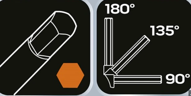 Extra Digital HEX raktų rinkinys: 1.5, 2, 2.5, 3, 4, 5 ,6, 8mm