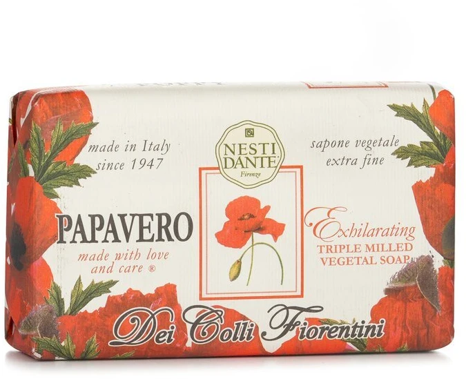 Nesti Dante Dei Colli Fiorentina Triple Milled Vegetal Soap Papavero 250 g