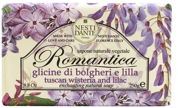 NESTI DANTE ROMANTICA TUSCAN WISTERIA & LILAC muilas, 250 g
