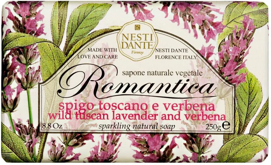Nesti Dante Romantica natūralus muilas Laukinių Toskanos levandų ir verbenų 250 g