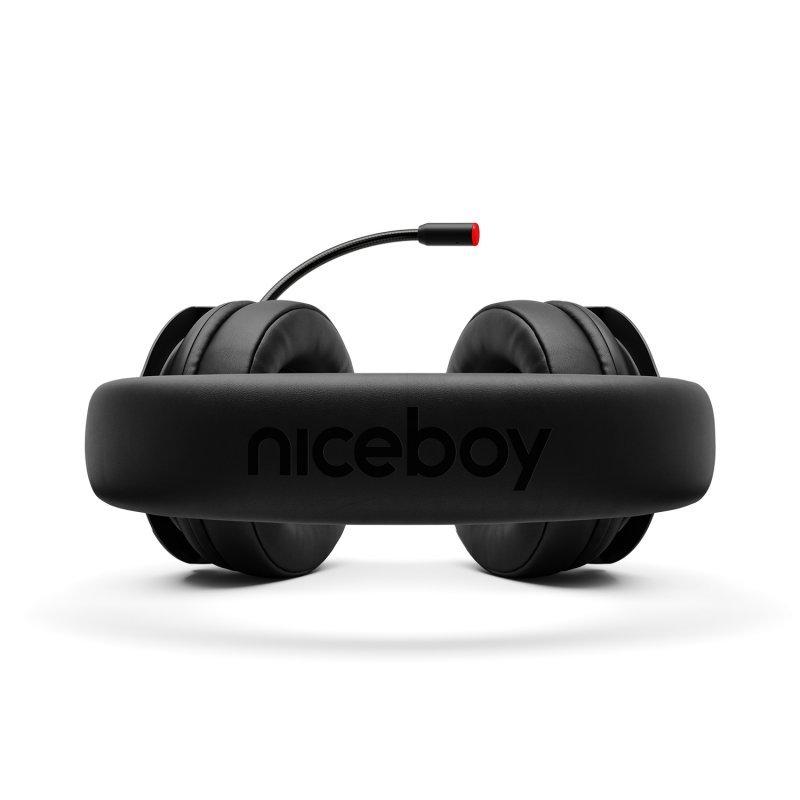 Ausinės Niceboy ORYX X500 SHADOW Juoda