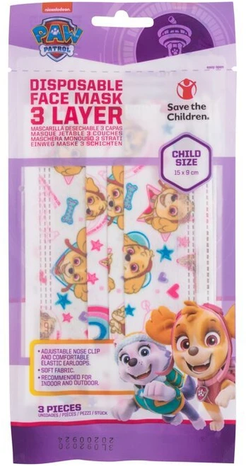 Nickelodeon Paw Patrol Skye veido kaukė ir respiratorius