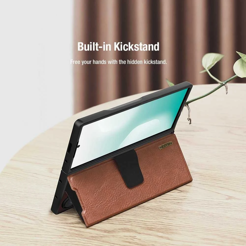 Nillkin Aoge dėklas skirtas Samsung Galaxy Z Fold 7 juodos spalvos