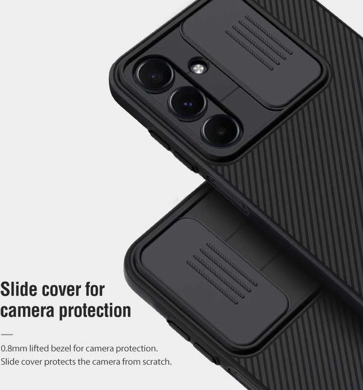 Nillkin CamShield Hard Samsung Galaxy A16 4G/5G dėklas telefonui juodos spalvos