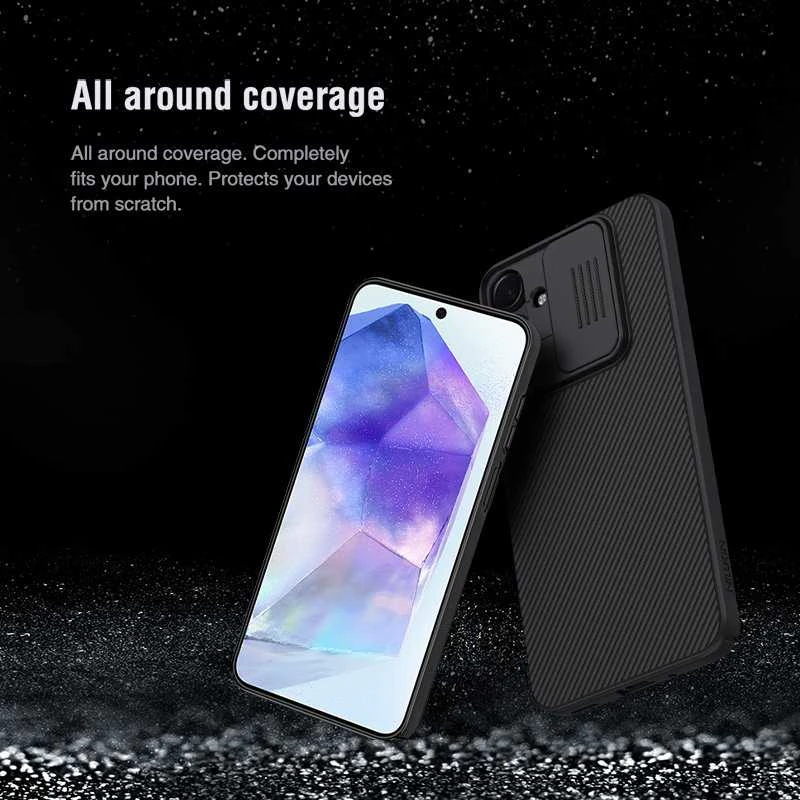 Nillkin CamShield Hard Samsung Galaxy A16 4G/5G dėklas telefonui juodos spalvos