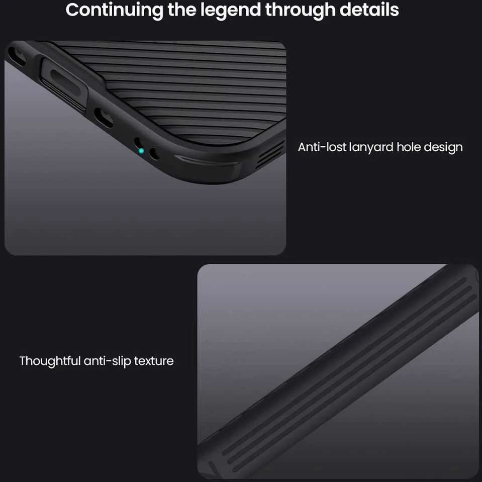 Nillkin CamShield PRO dėklas skirtas Apple iPhone 17 Air juodos spalvos