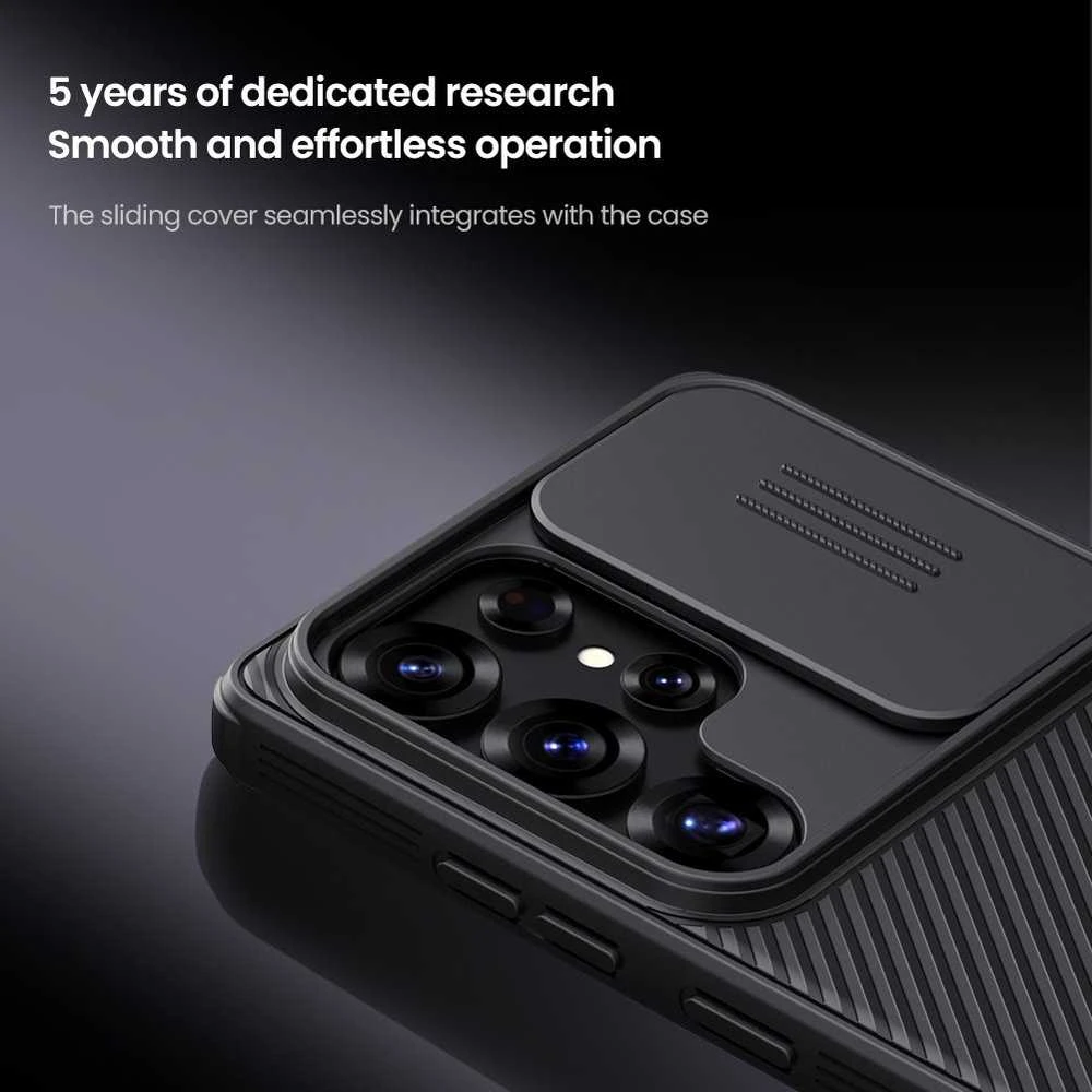 Nillkin CamShield PRO Hard Samsung Galaxy S25 Ultra dėklas telefonui juodos spalvos