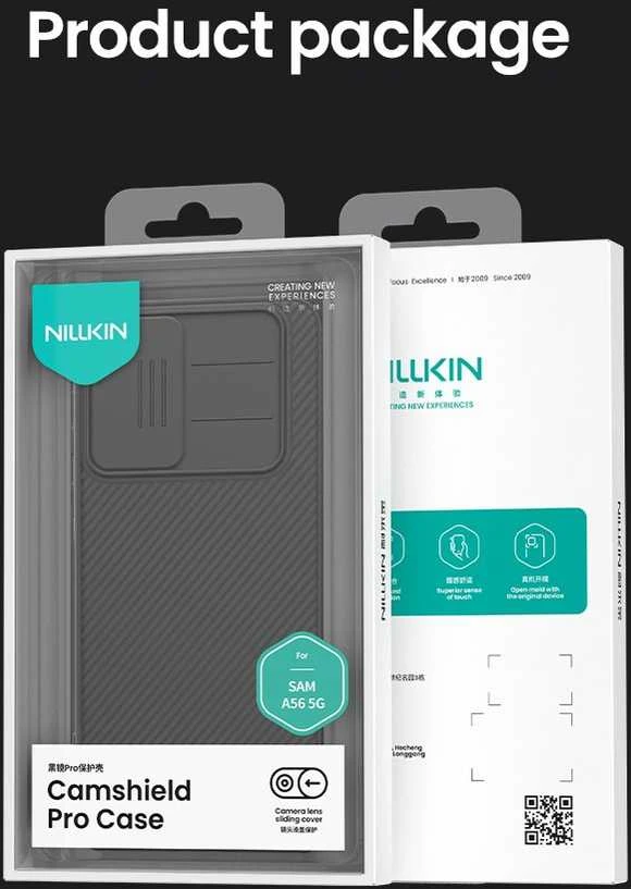Nillkin CamShield PRO Hard Samsung Galaxy A56 5G dėklas telefonui juodos spalvos