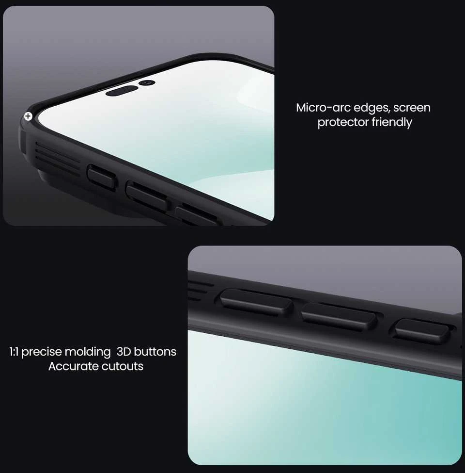 Nillkin CamShield PRO Magnetic Hard dėklas skirtas Apple iPhone 17 juodos spalvos