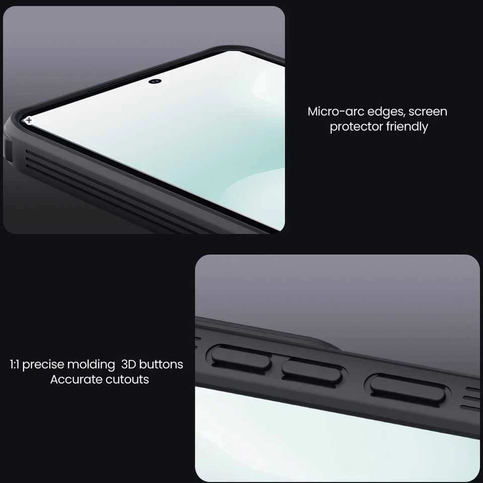 Nillkin CamShield PRO Magnetic Hard dėklas skirtas Poco F7 juodos spalvos