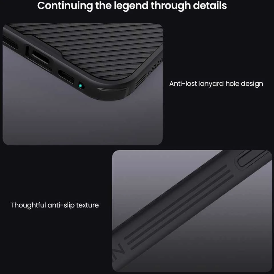 Nillkin CamShield PRO Magnetic Hard dėklas skirtas Apple iPhone 17 juodos spalvos