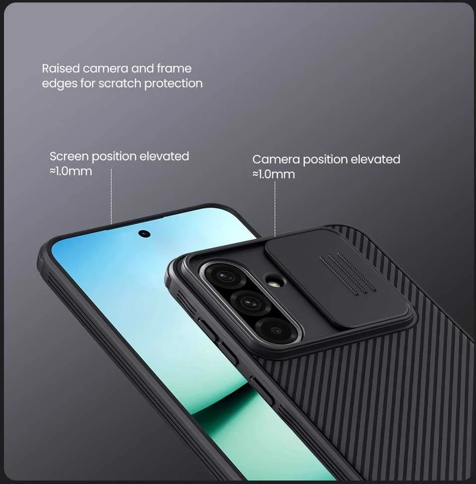 Nillkin CamShield PRO Magnetic Hard Case Samsung Galaxy A36 5G dėklas telefonui juodos spalvos