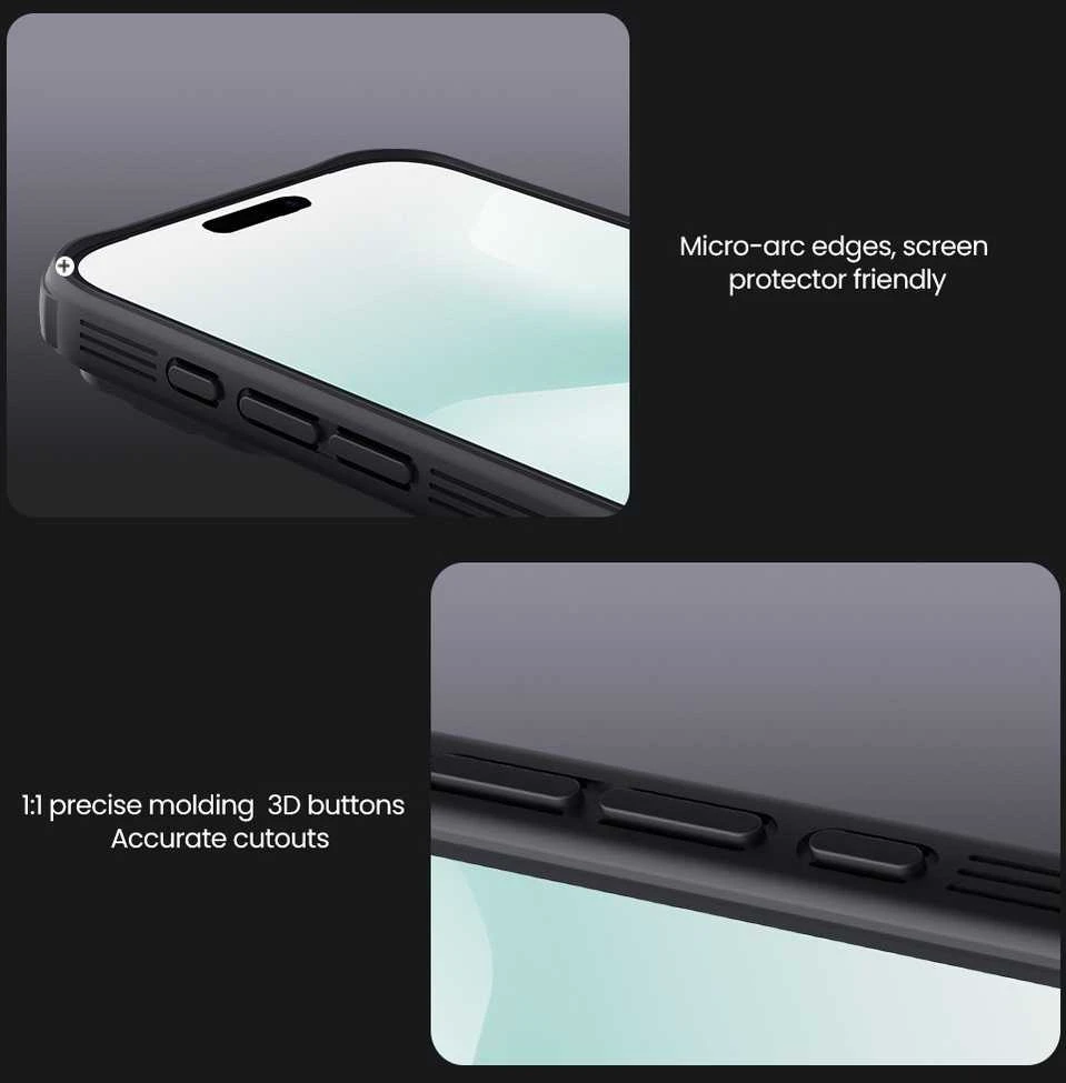 Nillkin CamShield PRO Magnetic Hard dėklas skirtas Apple iPhone 17 Pro juodos spalvos
