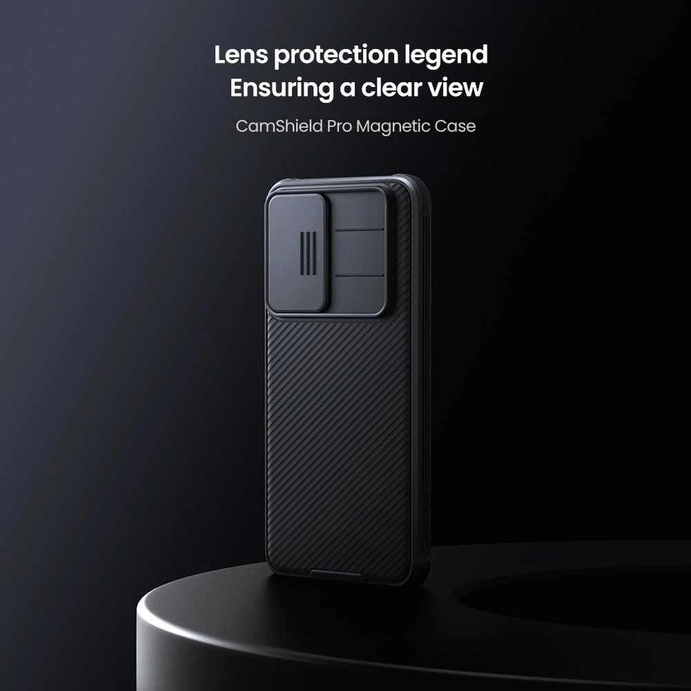 Nillkin CamShield PRO Magnetic Hard Samsung Galaxy A26 5G dėklas telefonui juodos spalvos