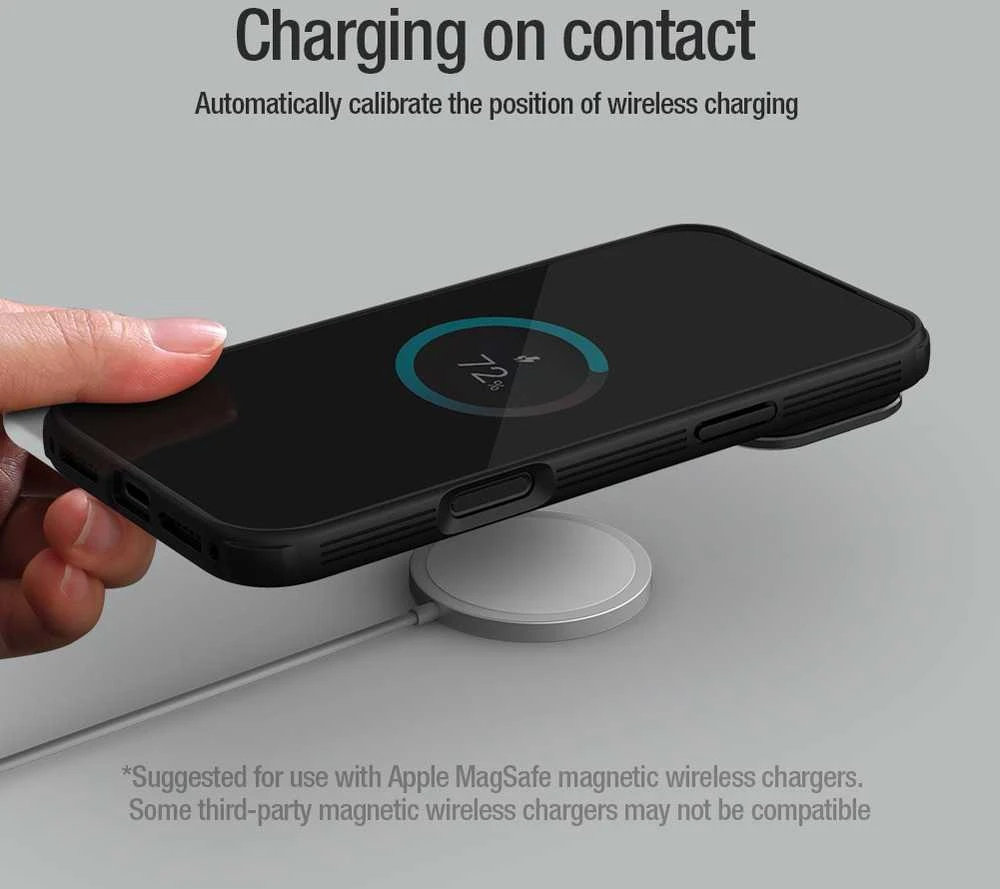 Nillkin CamShield Prop Magnetic dėklas skirtas Apple iPhone 17 Pro Max juodos spalvos