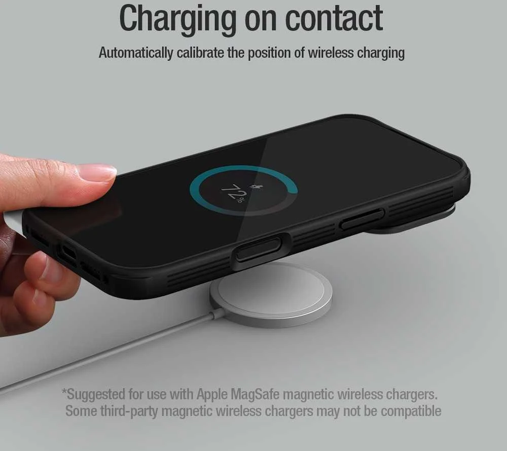Nillkin CamShield Prop Magnetic dėklas skirtas Apple iPhone 17 Pro juodos spalvos