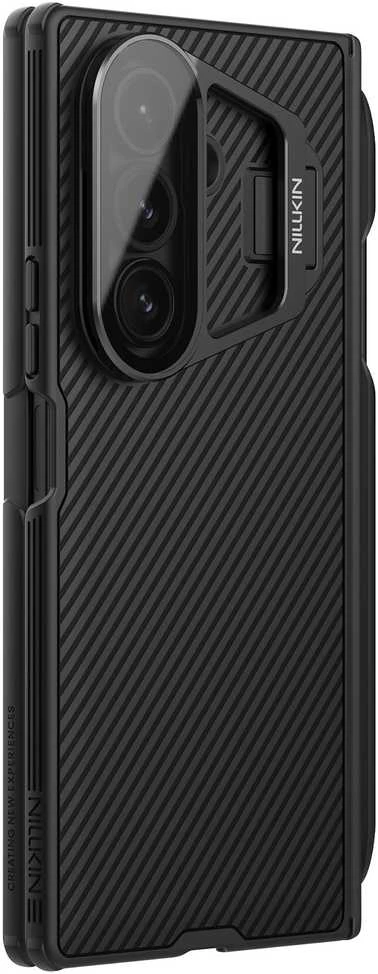 Nillkin CamShield Prop Pen Slot (skaidrus Lens) dėklas skirtas Samsung Galaxy Z Fold 7 juodos spalvos