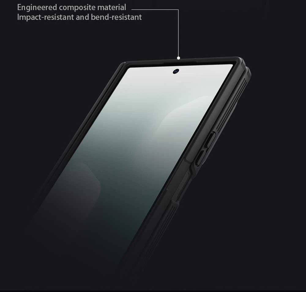 Nillkin CamShield Prop (skaidrus Lens) dėklas skirtas Samsung Galaxy Z Fold 7 juodos spalvos