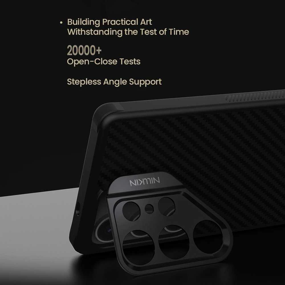 Nillkin CarboProp Aramid Magnetic dėklas skirtas Samsung Galaxy S25 Ultra juodos spalvos
