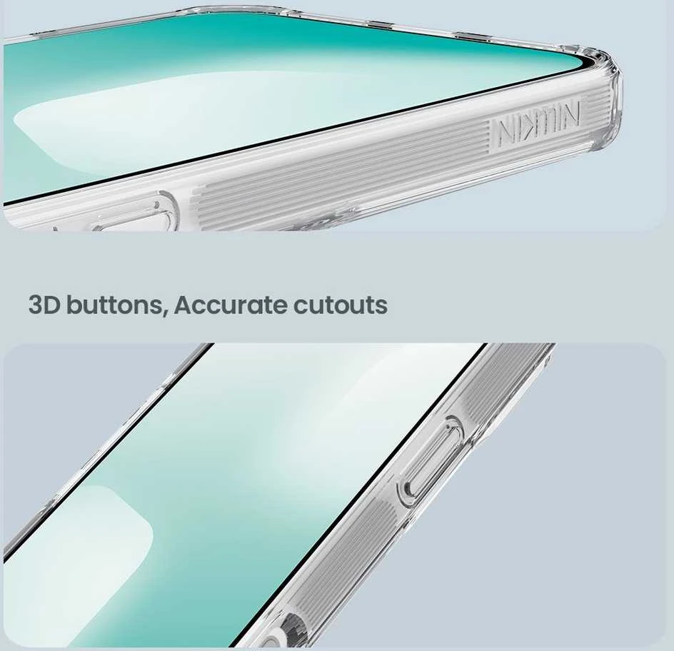 Nillkin Nature TPU PRO dėklas skirtas Apple iPhone 17 Pro Max skaidrus juodos spalvos