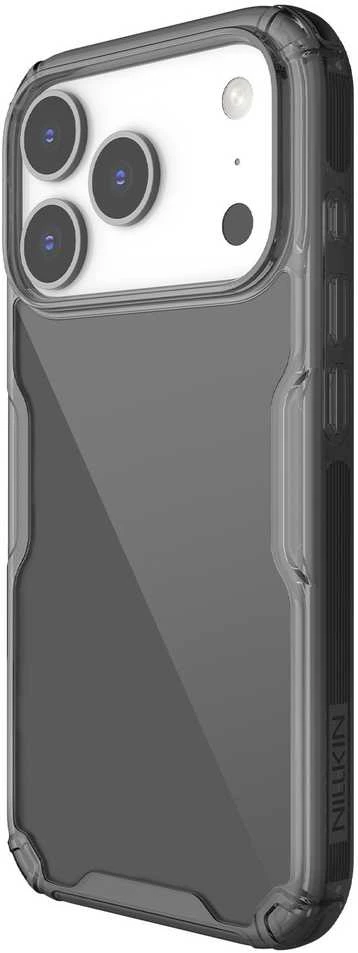 Nillkin Nature TPU PRO dėklas skirtas Apple iPhone 17 Pro skaidrus juodos spalvos