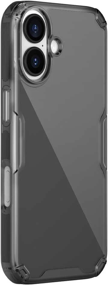Nillkin Nature TPU PRO dėklas skirtas Apple iPhone 17 skaidrus juodos spalvos
