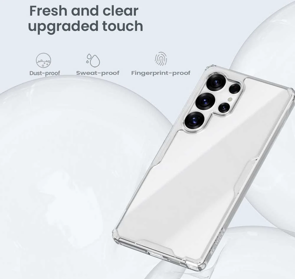Dėklas Nillkin Nature TPU PRO dangtelis, skirtas Samsung Galaxy S25 Ultra Transparent