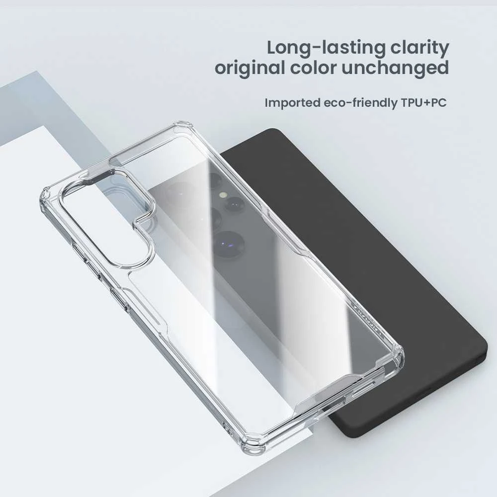 Dėklas Nillkin Nature TPU PRO dangtelis, skirtas Samsung Galaxy S25 Ultra Transparent