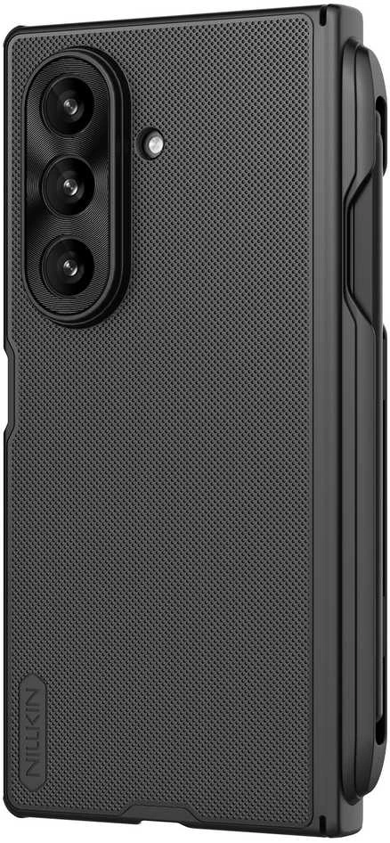 Nillkin Super Frosted FOLD Pen Slot Back dėklas skirtas Samsung Galaxy Z Fold 7 juodos spalvos
