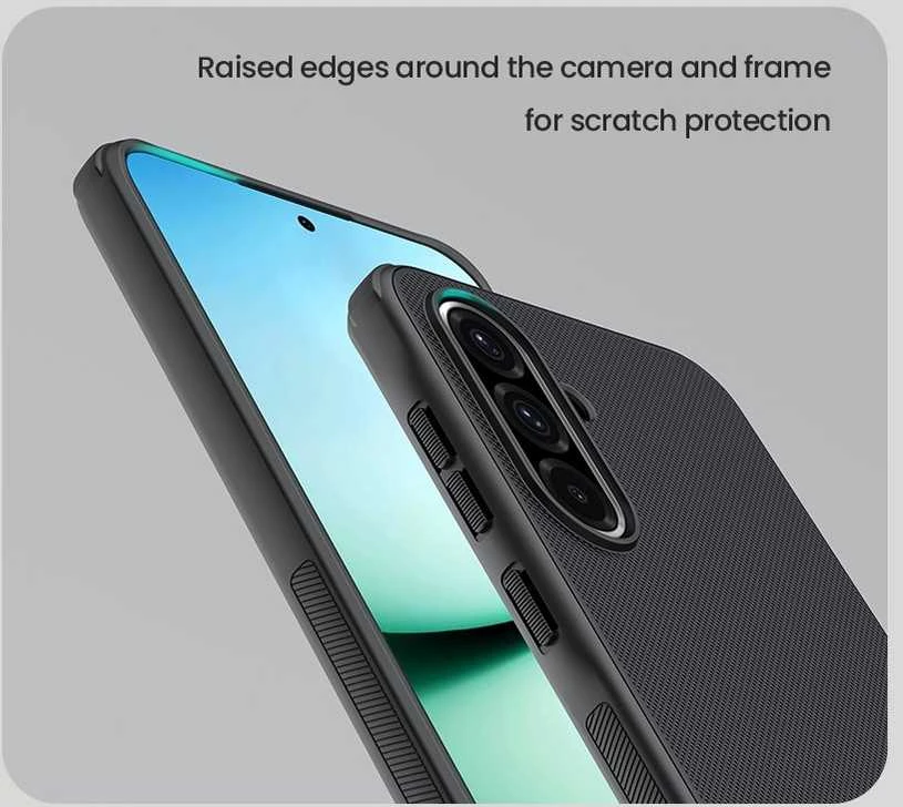 Nillkin Super Frosted PRO Back Cover skirta Samsung Galaxy A36 5G dėklas telefonui juodos spalvos