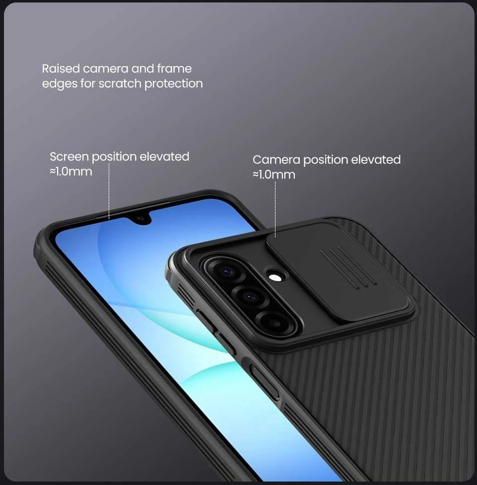 Nillkin Super Frosted PRO Magnetic Back dėklas skirtas Samsung Galaxy A17 5G juodos spalvos