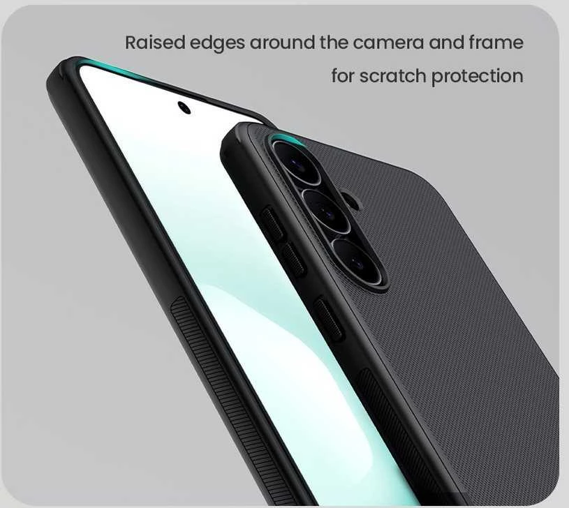 Nillkin Super Frosted PRO Magnetic Back dėklas skirtas Samsung Galaxy S25 FE juodos spalvos