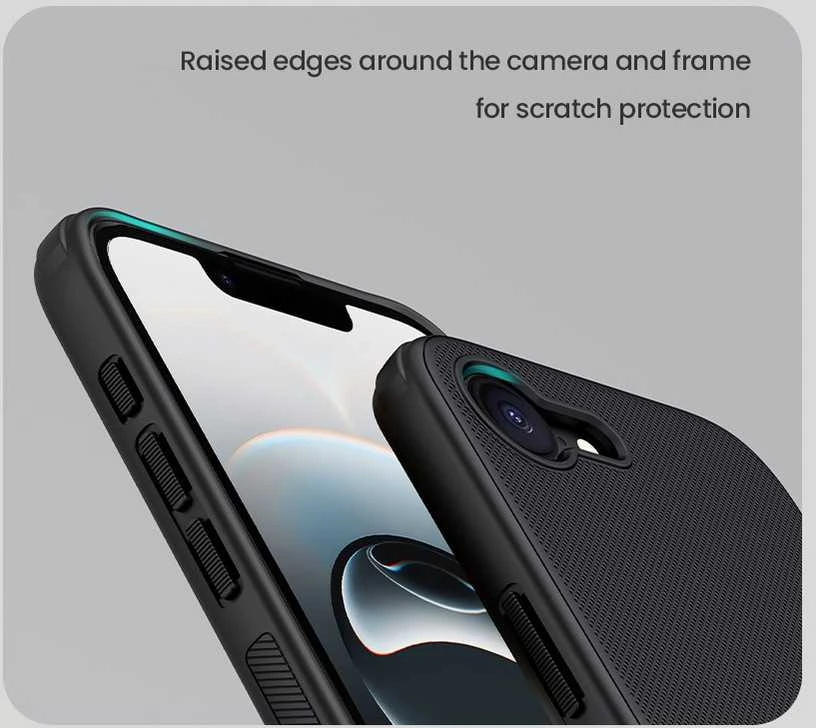 Nillkin Super Frosted PRO Magnetic Back dėklas skirtas Apple iPhone 16e juodos spalvos