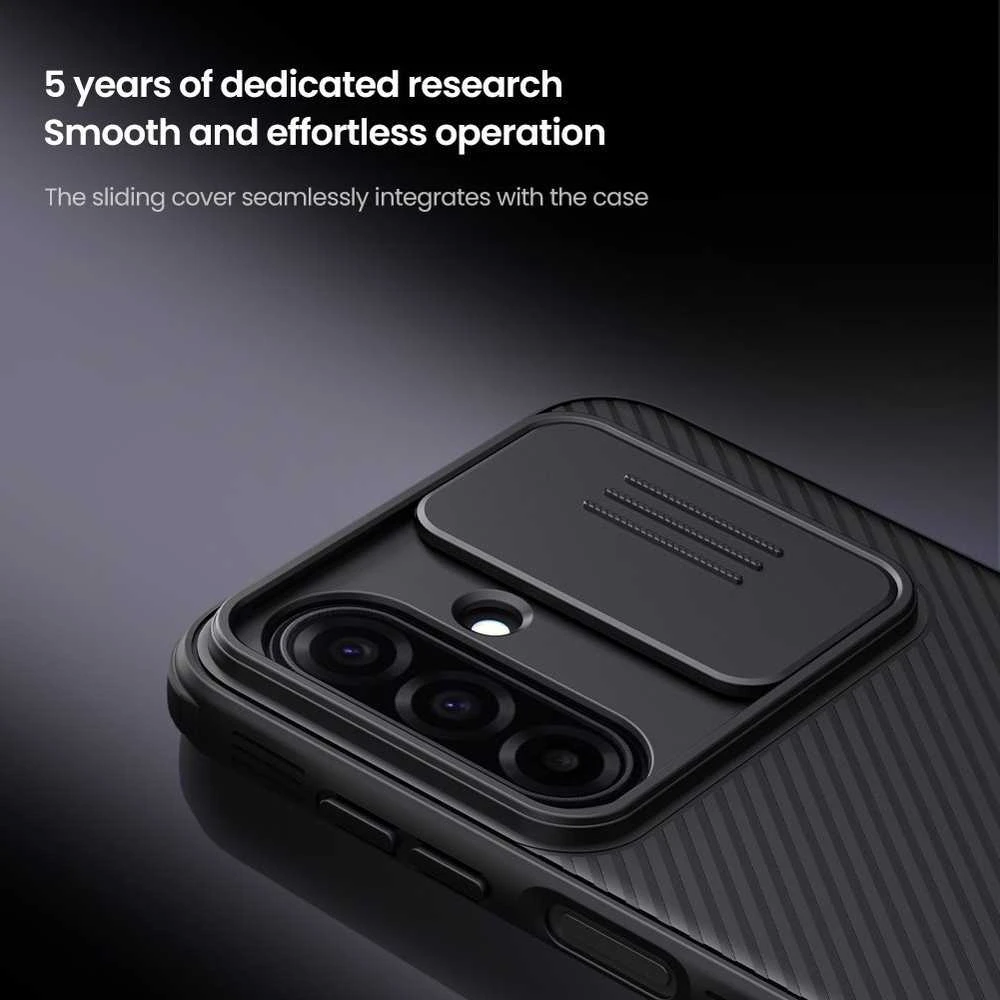 Nillkin Super Frosted PRO Magnetic Back dėklas skirtas Samsung Galaxy A17 5G juodos spalvos