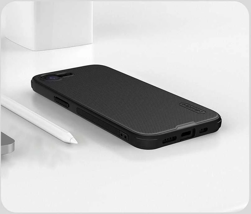 Nillkin Super Frosted PRO Magnetic Back dėklas skirtas Apple iPhone 16e juodos spalvos