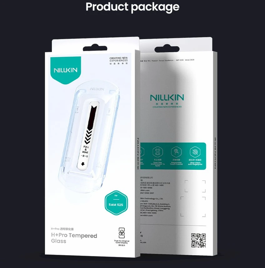 Nillkin Apsauginis stiklas 0.2mm H+ PRO 2.5D skirta Samsung Galaxy S25 (with applicator)