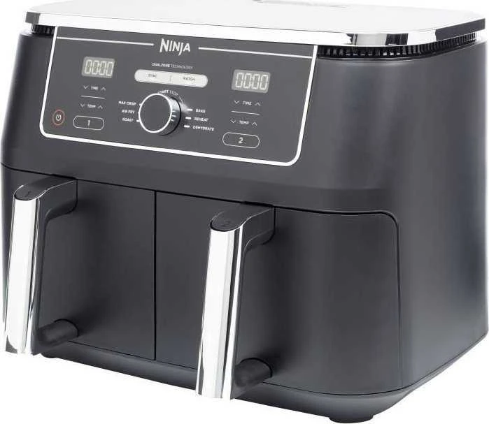 Ninja Foodi MAX dviejų zonų gruzdintuvė AF400EU, 9,5 l, Juoda