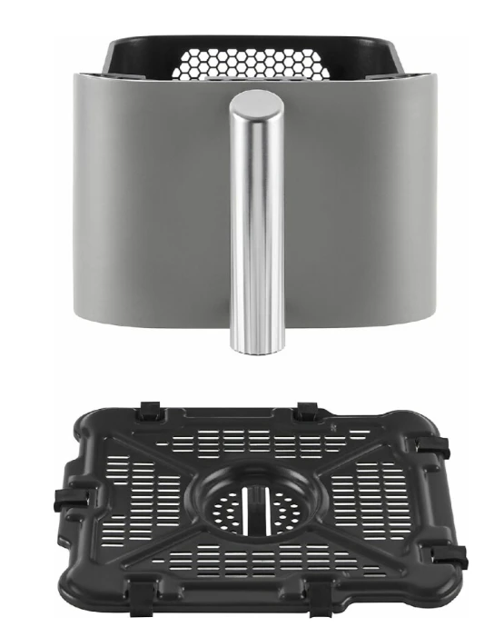 Karšto oro gruzdintuvė Ninja Double Stack XL, 2 lygių, 9,5 l, SL400EU, Tamsiai pilka