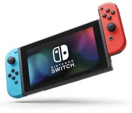Nintendo Switch OLED konsolė (su Neon Raudona ir Neon Mėlyna Joy-Con)