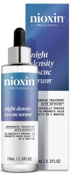 Nioxin Night Density – No-Rinse Naktinė priemonė nuo plaukų slinkimo, 70 ml