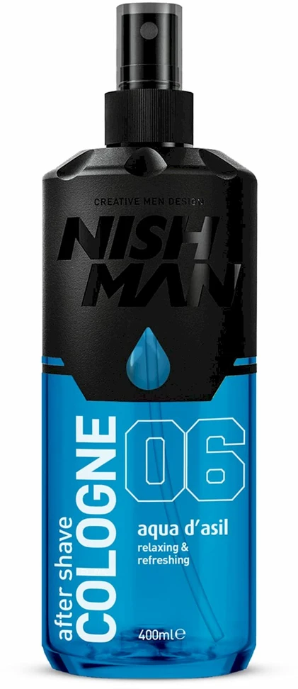 Nishman After Shave Cologne Aqua d'Asil losjonas po skutimosi, 400 ml