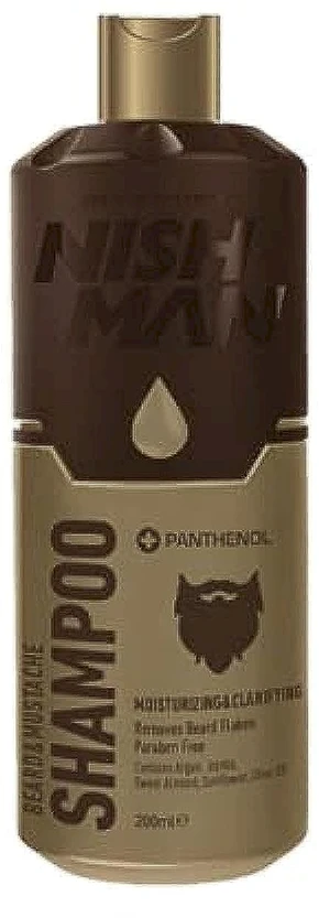 Nishman Beard & Mustache Šampūnas barzdos ir ūsų šampūnas, 200 ml